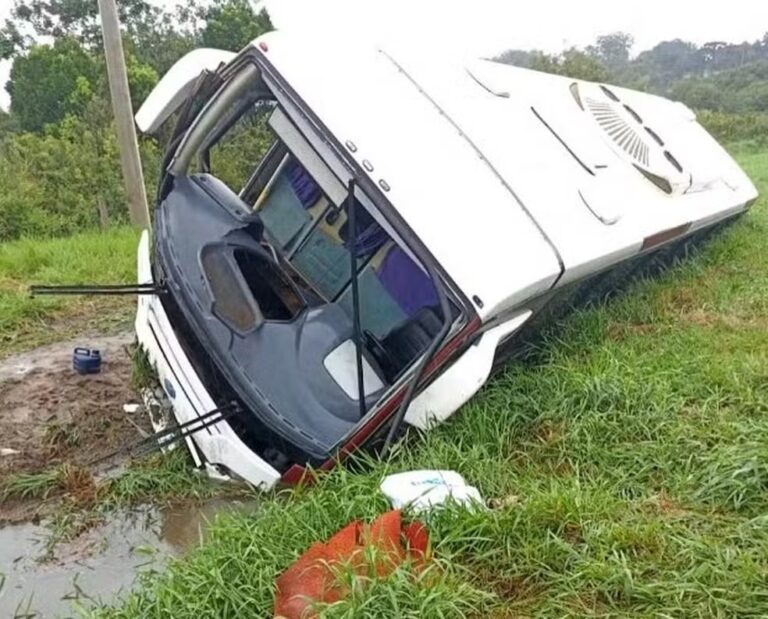 Atletas do Rio Preto Weilers sofrem acidente de ônibus na rodovia Washington Luís