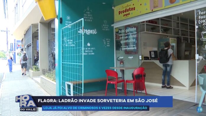 Sorveteria no centro de São José é furtada pela sexta vez