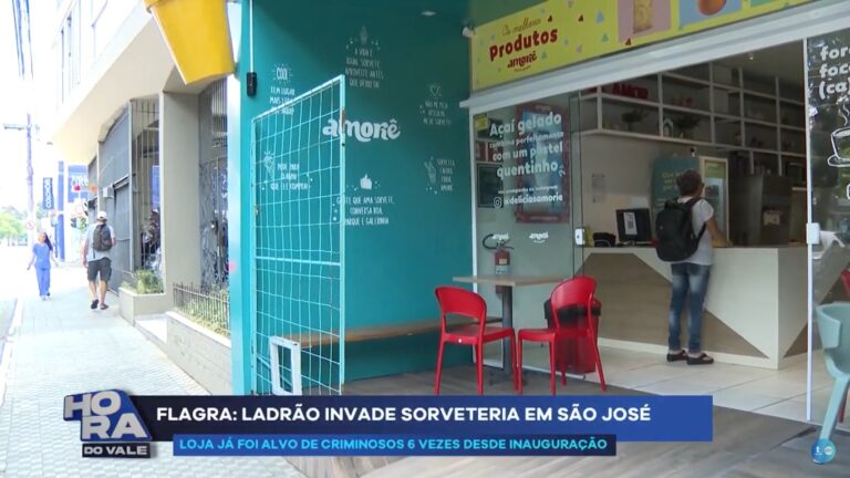 Sorveteria no centro de São José é furtada pela sexta vez
