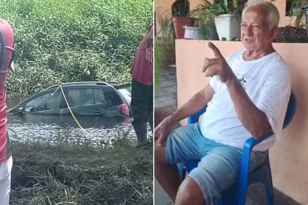 Idoso é encontrado morto dentro do carro em córrego de Itanhaém