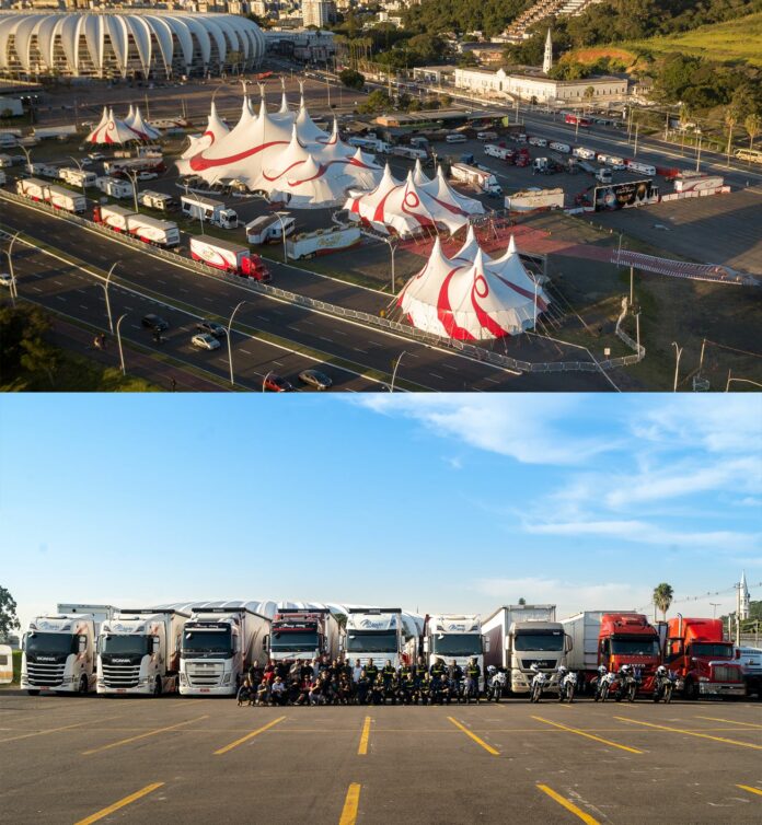 Comboio do Mirage Circus chega a Ribeirão Preto