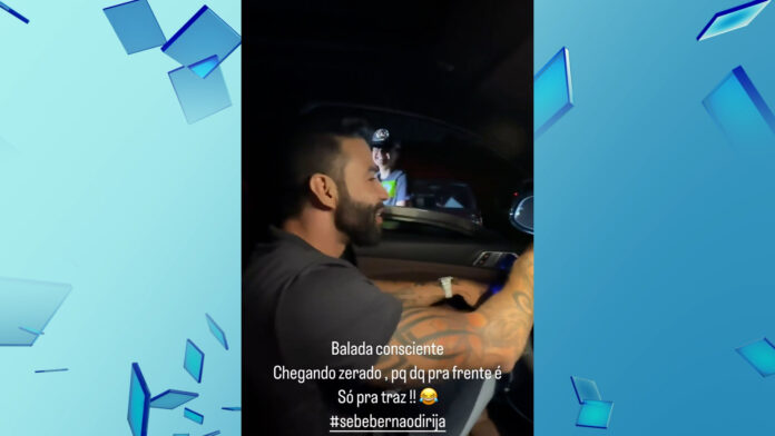 Artista chegou dirigindo ao Rodeio de Limeira onde faria um show e passou por teste 