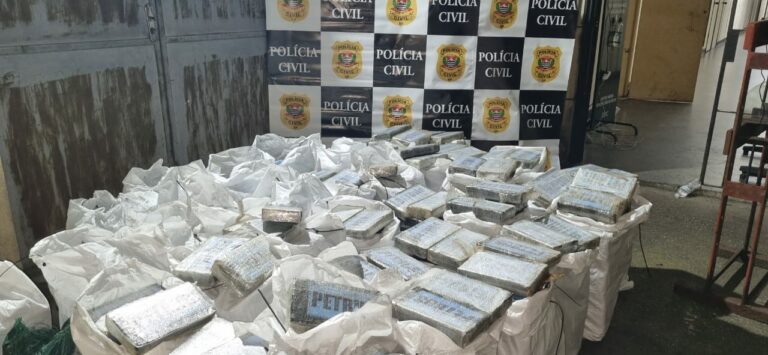 “Apreensão de peso”: Uma tonelada de cocaína é localizada dentro de galpão em Guarujá