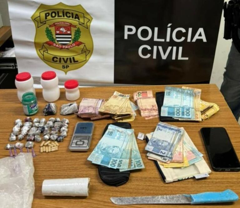 Polícia Civil de Araçatuba prende dois homens por tráfico de drogas no Umuarama