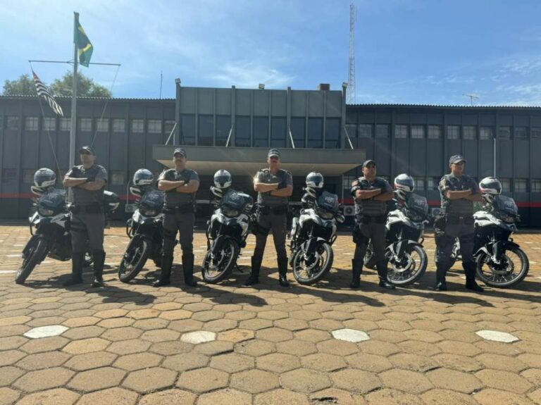 PM recebe 6 motos BMW para auxiliar no patrulhamento em Araçatuba
