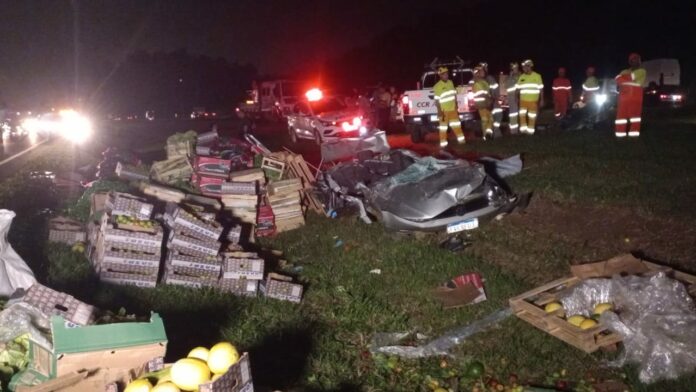 Acidente envolvendo 4 veículos deixa 1 vítima fatal na Rodovia dos Bandeirantes
