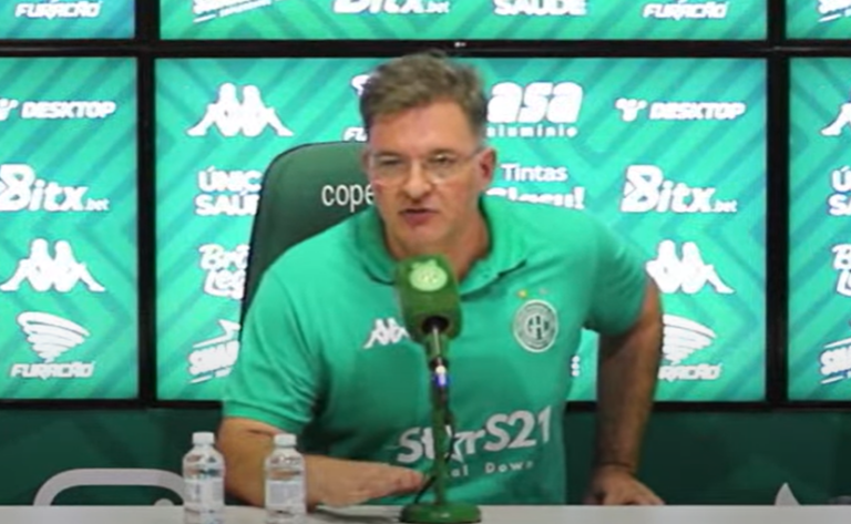 Após derrota, presidente do Guarani cobra arbitragem: “Não vai mais acontecer no Guarani”. Foto: Reprodução/ TV Guarani.