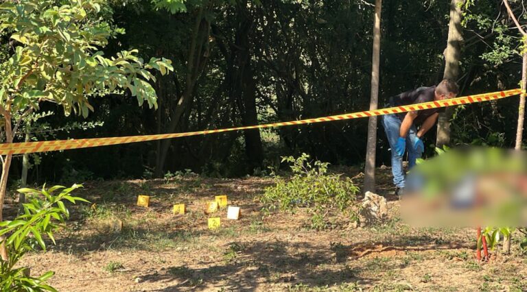 Homem é encontrado morto em área de mata com marcas de tiros