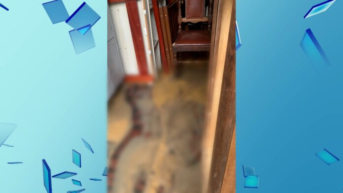 Loja de móveis usados é invadida por esgoto; veja o vídeo