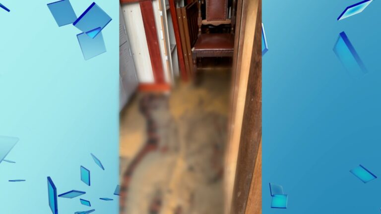 Loja de móveis usados é invadida por esgoto; veja o vídeo