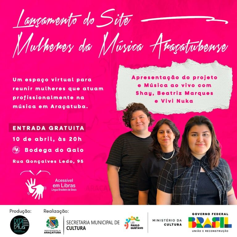 “Mulheres na Música Araçatubense”: site é lançado para divulgar trabalhos de artistas da região