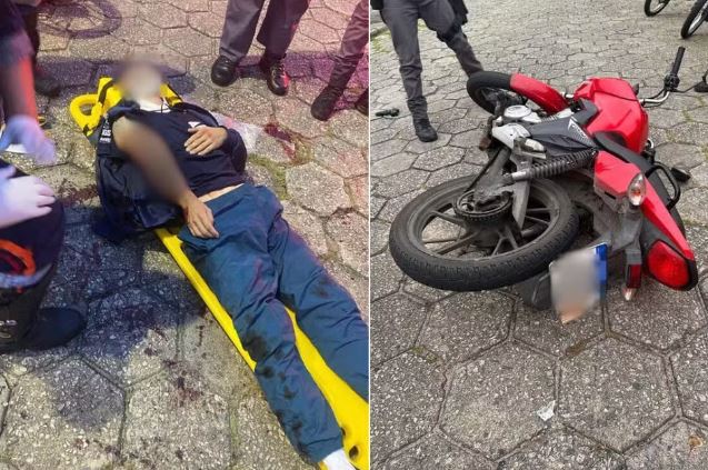 Bandido é baleado após assalto em São Vicente; PM de folga o atingiu durante tentativa de fuga