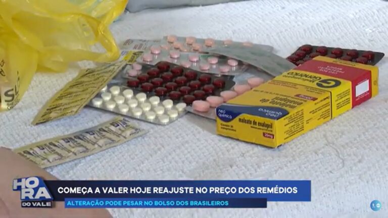 Reajuste no preço de medicamentos começa a valer nesta segunda