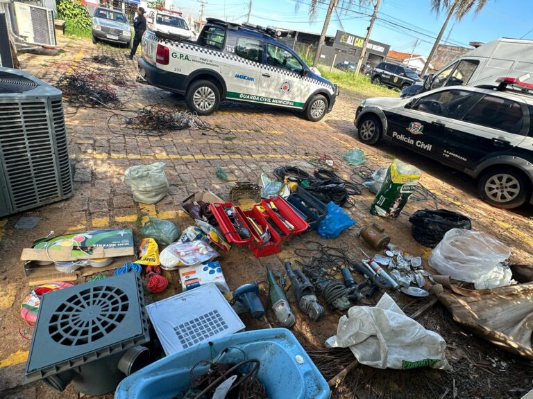 100 kg de fios de cobre são apreendidos durante fiscalização da Polícia Militar