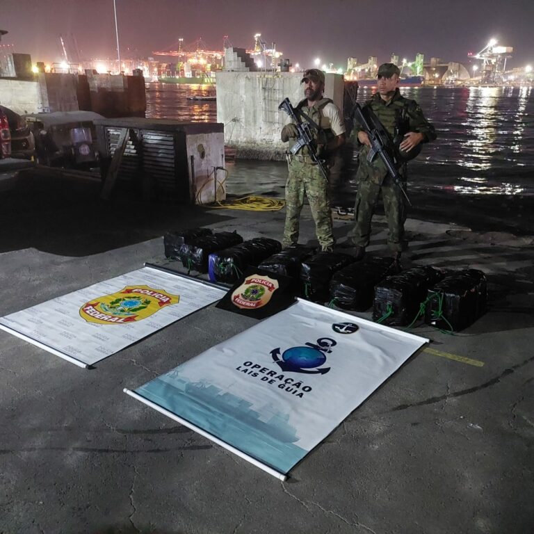 O combate continua: Operação no Porto de Santos apreende mais de 200 kg de entorpecentes