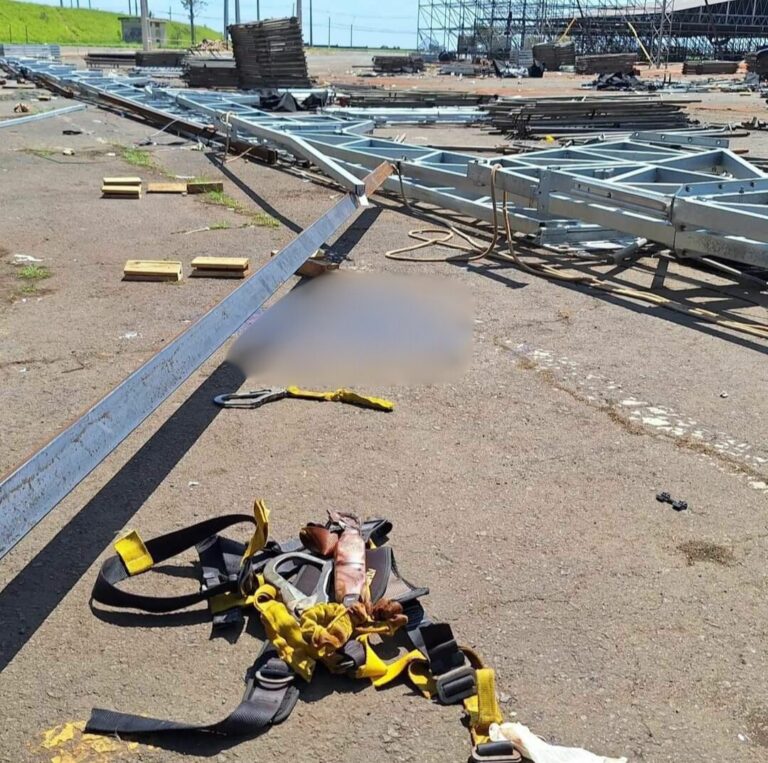 Homem morre em acidente durante a desmontagem de estrutura do rodeio de Paulínia