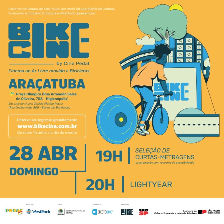 BikeCine: Araçatuba recebe o cinema movido a bicicletas