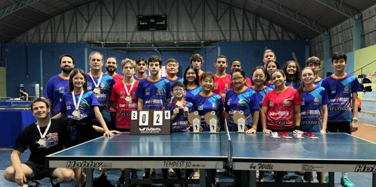 Araçá Pong conquista 3 troféus e 14 medalhas da Liga Oeste TMB
