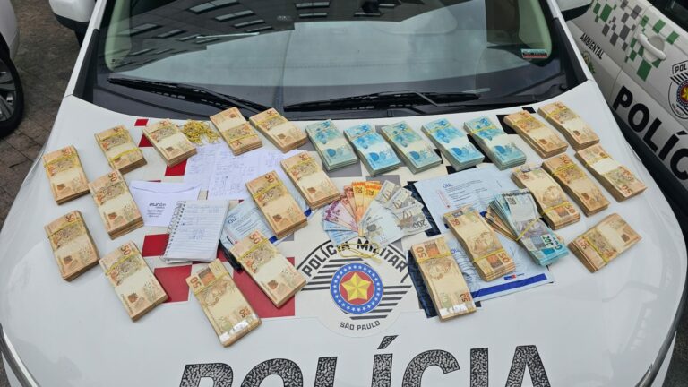 Dupla é detida com R$160 mil próximo ao pedágio