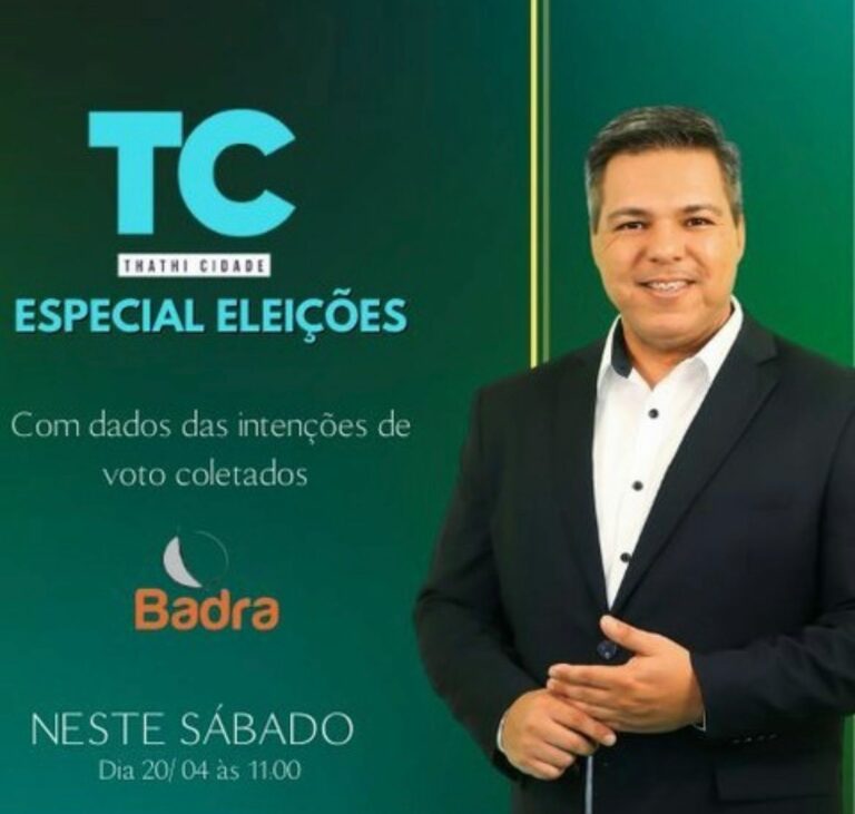Imperdível!: Tv Thathi Band Litoral divulga primeira pesquisa de intenção de votos da Baixada Santista neste sábado