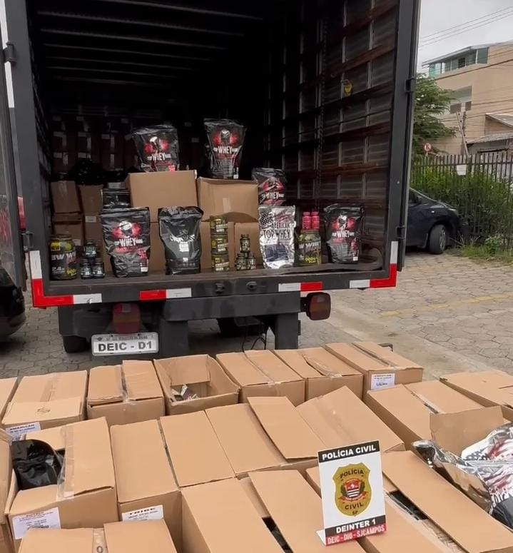 Venda de suplementos alimentares falsificados no interior de SP