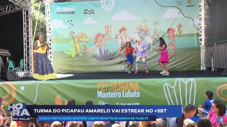 Turma do Picapau Amarelo do SBT visita Taubaté