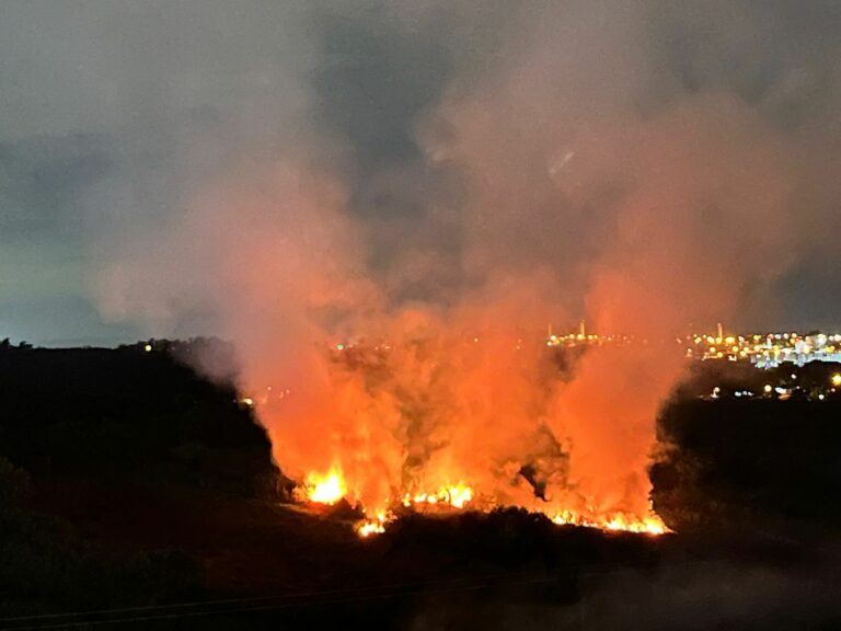 Incêndio em área de mata preocupa moradores