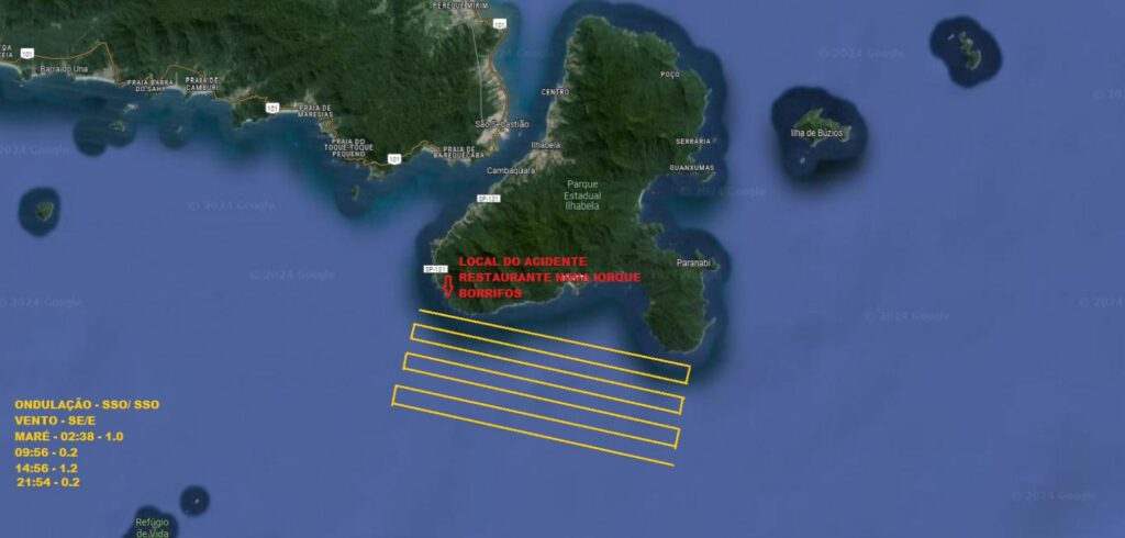 buscas por pescadores ilha