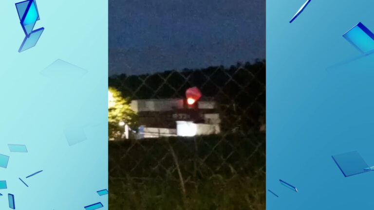 Balão cai e pega fogo sobre hospital em Campinas