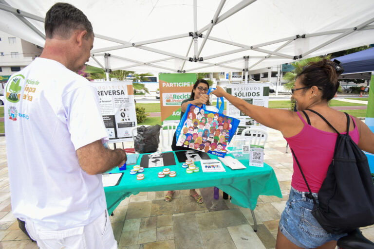 1ª Feira Verde de Praia Grande: 1.000 embalagens de plástico são trocadas por itens sustentáveis