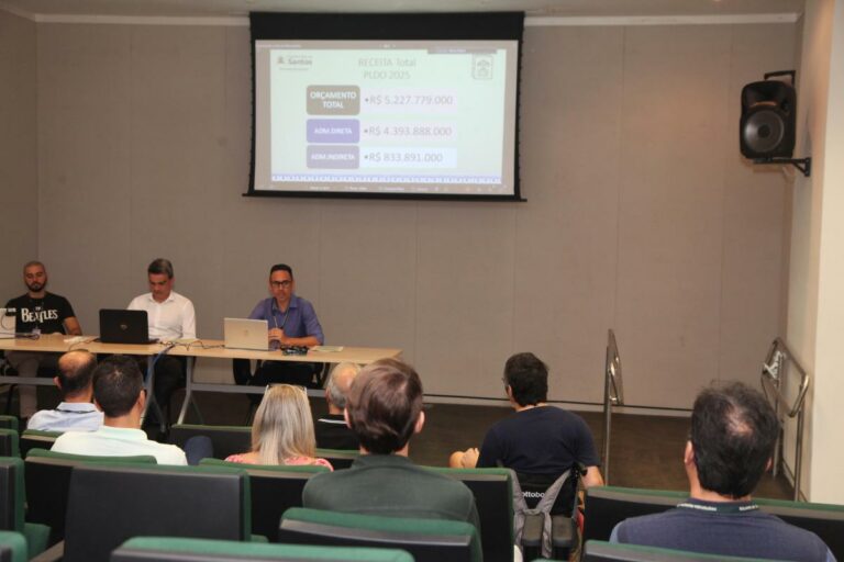 Orçamento de Santos será de R$ 5,2 bilhões em 2025; Educação receberá maior investimento