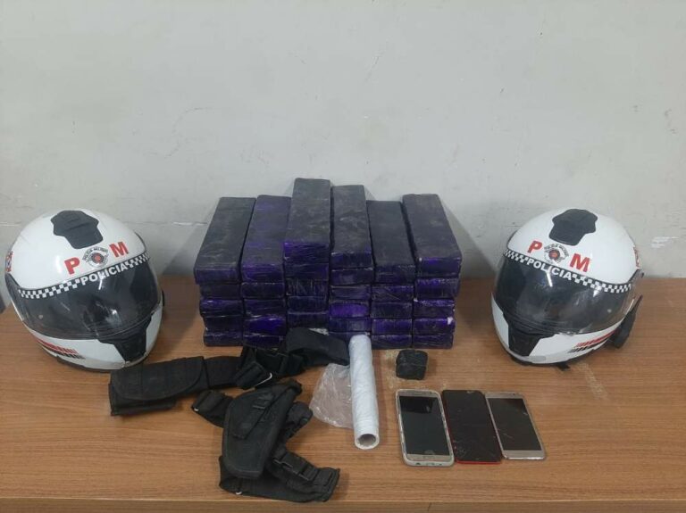 PM de Araçatuba apreende 32 tijolos de maconha em residência no bairro Etheocle Turrini