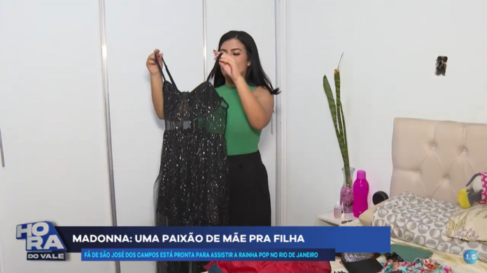 Fã de Madona se prepara para assistir show da rainha do pop