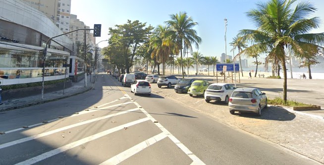 Avenida da praia de São Vicente será interditada para melhorias no asfalto