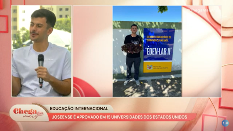 Joseense é aprovado em 15 universidades nos Estados Unidos