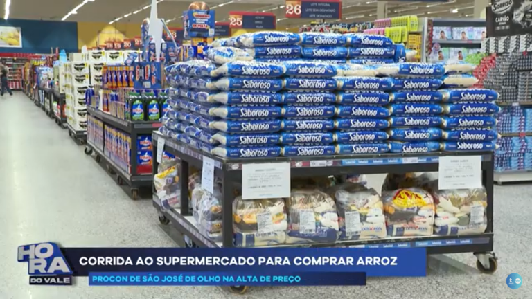 Mercados limitam quantidade sacos de arroz por consumidor