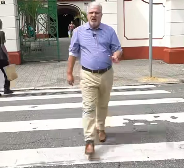 Vereador de Santos lança campanha “Pé na Faixa, pé no freio”