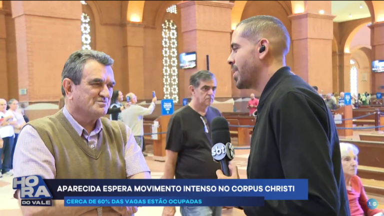 Feriado prolongado de Corpus Christi aumenta expectativa de visitantes em Aparecida