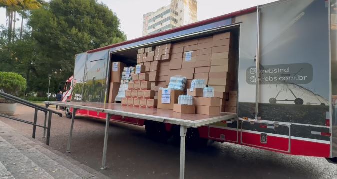 Campinas envia toneladas de alimentos e água para o Rio Grande do Sul