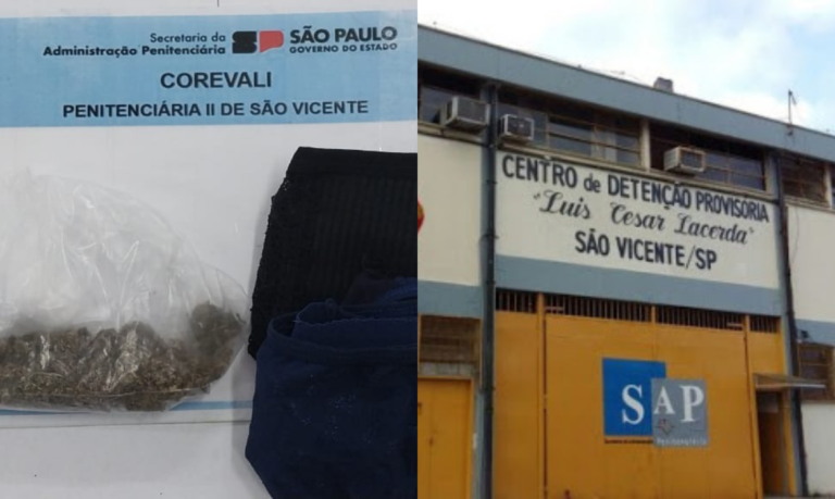 Companheiras de presos são apreendidas tentando entrar com drogas em penitenciárias de São Vicente