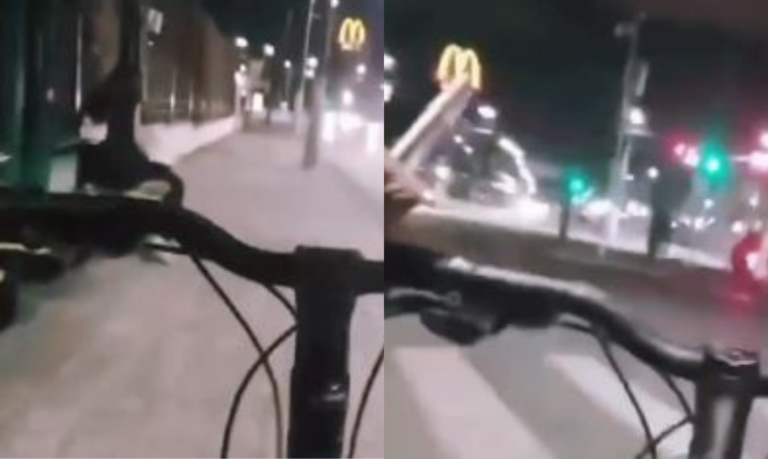 “É dos ‘menor'”: Ladrão filma roubo realizado ao lado de delegacia e debocha da vítima; VÍDEO