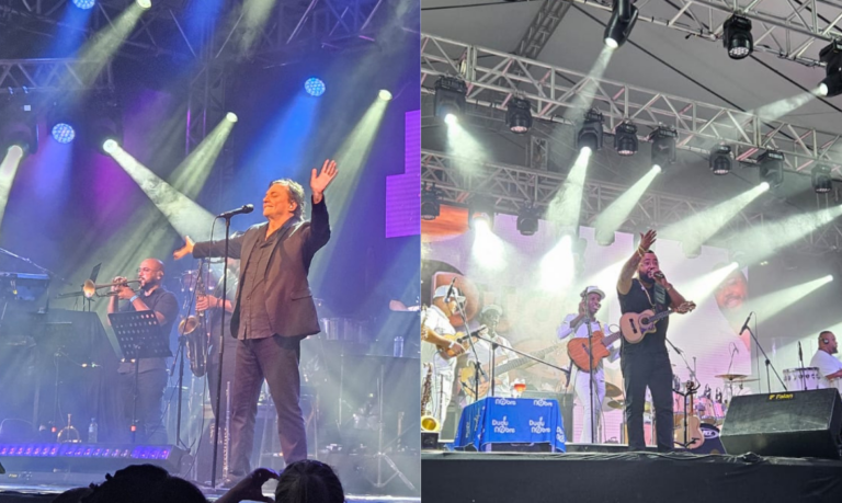 Dudu Nobre e Fábio Jr agitaram o último dia das comemorações dos 33 anos de Bertioga