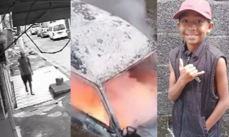 Homem que incendiou kombi em São Vicente é identificado; Uma das vítimas pode ser uma criança de 10 anos