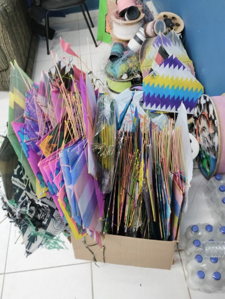 Perigo: GCM apreende pipas e linhas cortantes em Santos