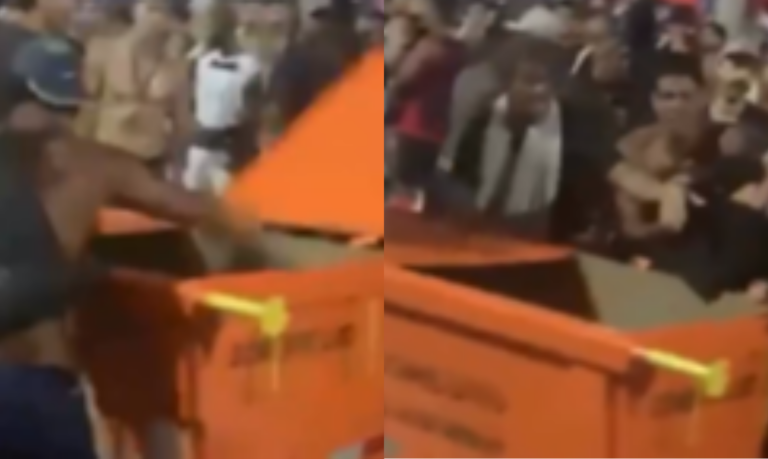 Ladrão é espancado e jogado dentro do lixo durante show da Madonna; VÍDEO