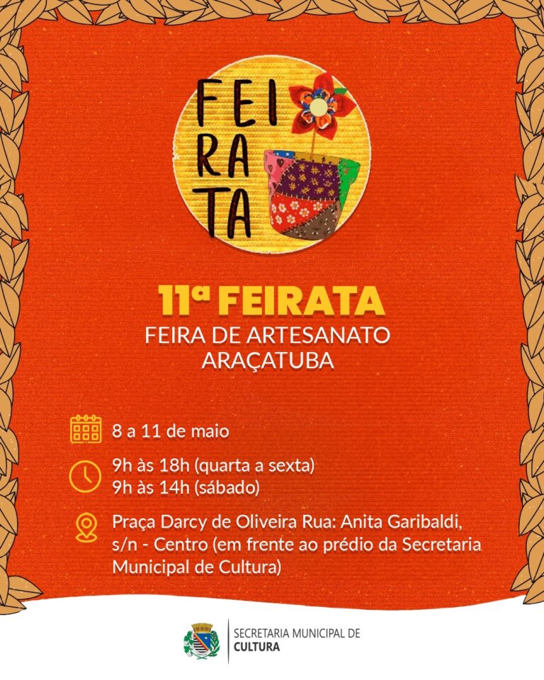 11ª edição da Feirata ocorre nesta quarta-feira em Araçatuba