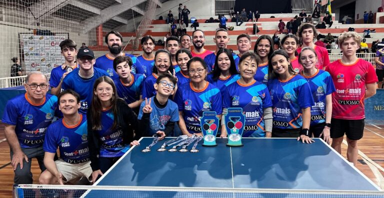 Equipe de tênis de mesa de Araçatuba se destaca em competição regional