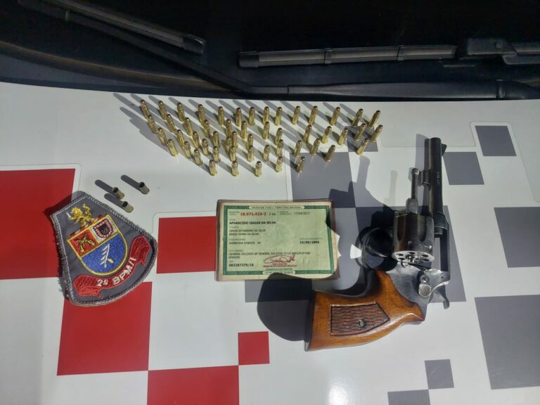 Homem é preso com arma e munições em Auriflama