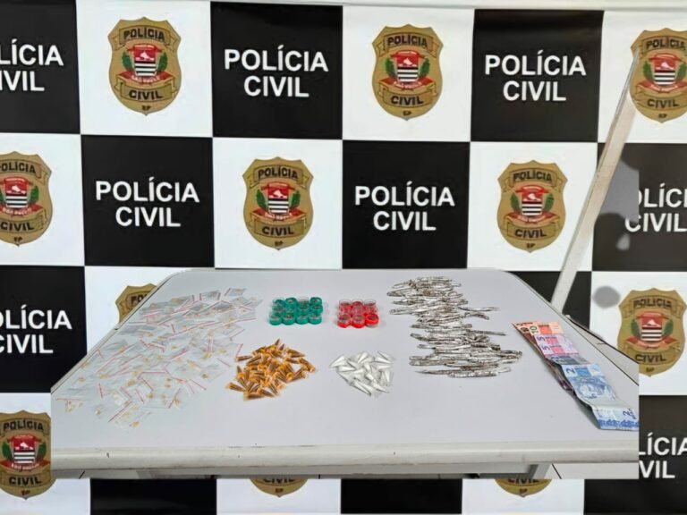 Polícia descobre ponto de tráfico de drogas em Peruíbe e prende homem em flagrante