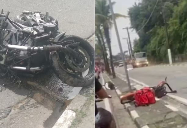 Acidente de trânsito resulta em óbito em Guarujá; Motociclista atingiu uma árvore e uma bicicleta e não resistiu